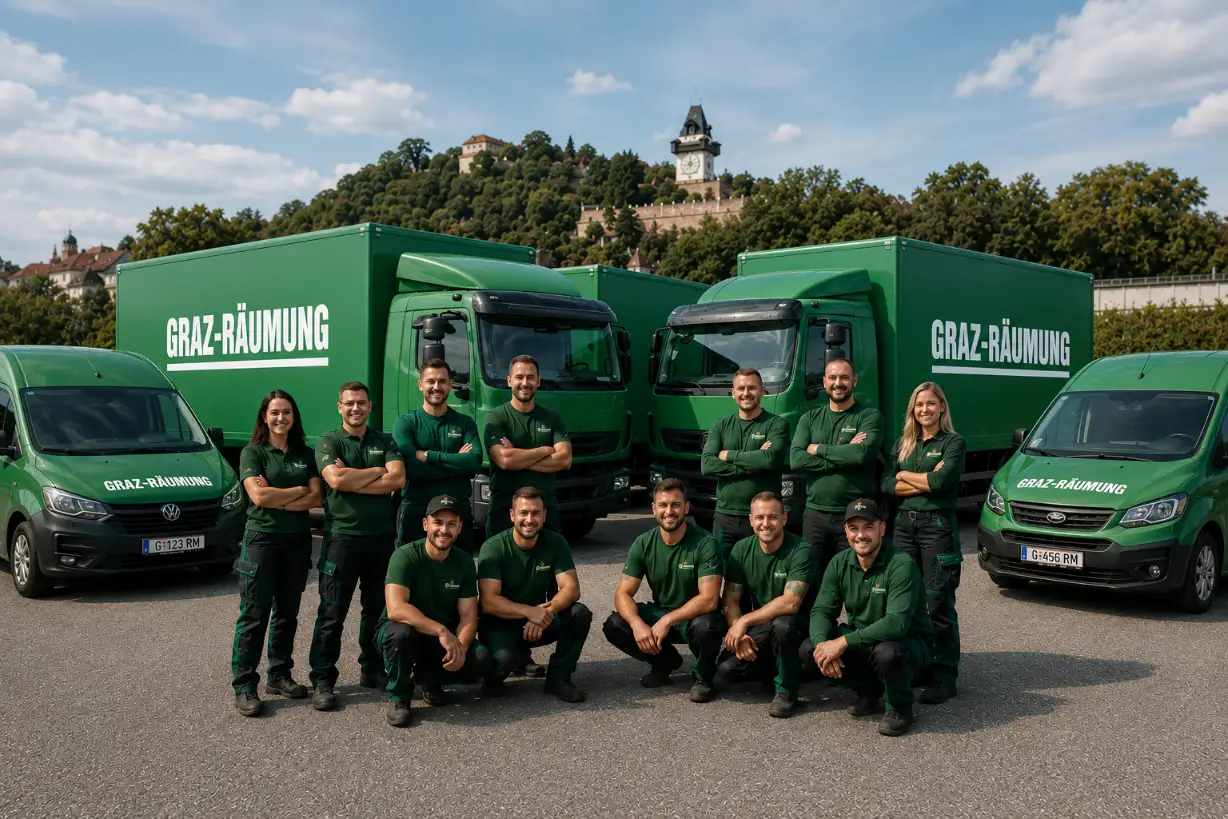 Team von Graz Räumung im Einsatz